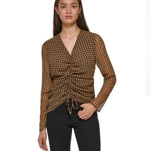 Calvin Klein Gingham Blouse